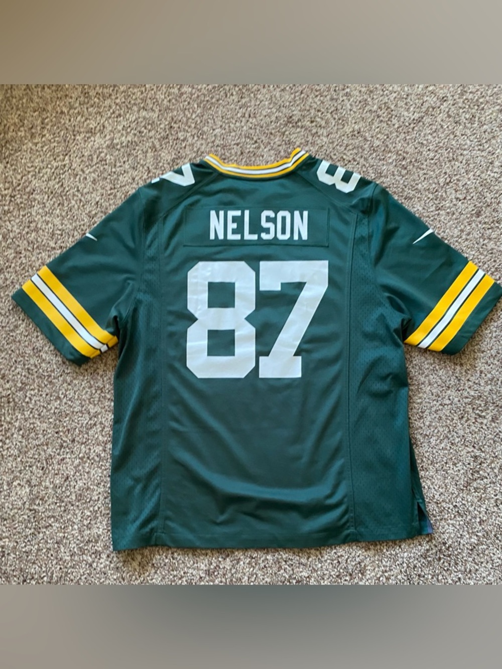 Nike On Field Green Bay Packers Jordy Nelson Football Jersey - Picture 2 of 6